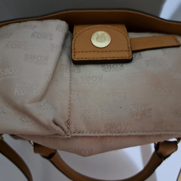 Michael Kors Tan Leather Handbag - Picture 8 of 10